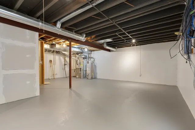 a house with a garden in the background