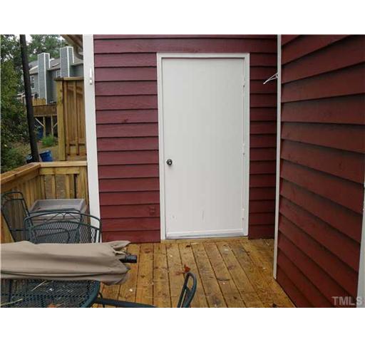 126 Timber Ridge Drive Durham, NC 27713 - Photo 13 of 16 Storage Room On The Deck