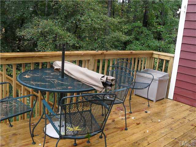 126 Timber Ridge Drive Durham, NC 27713 - Photo 14 of 16 Brand New Private Deck Over Looks Woods
