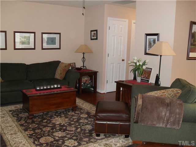 Large Living Room With The New Hardwood Floors.