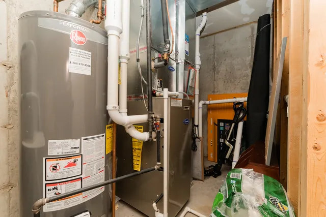 a view of storage and utility room