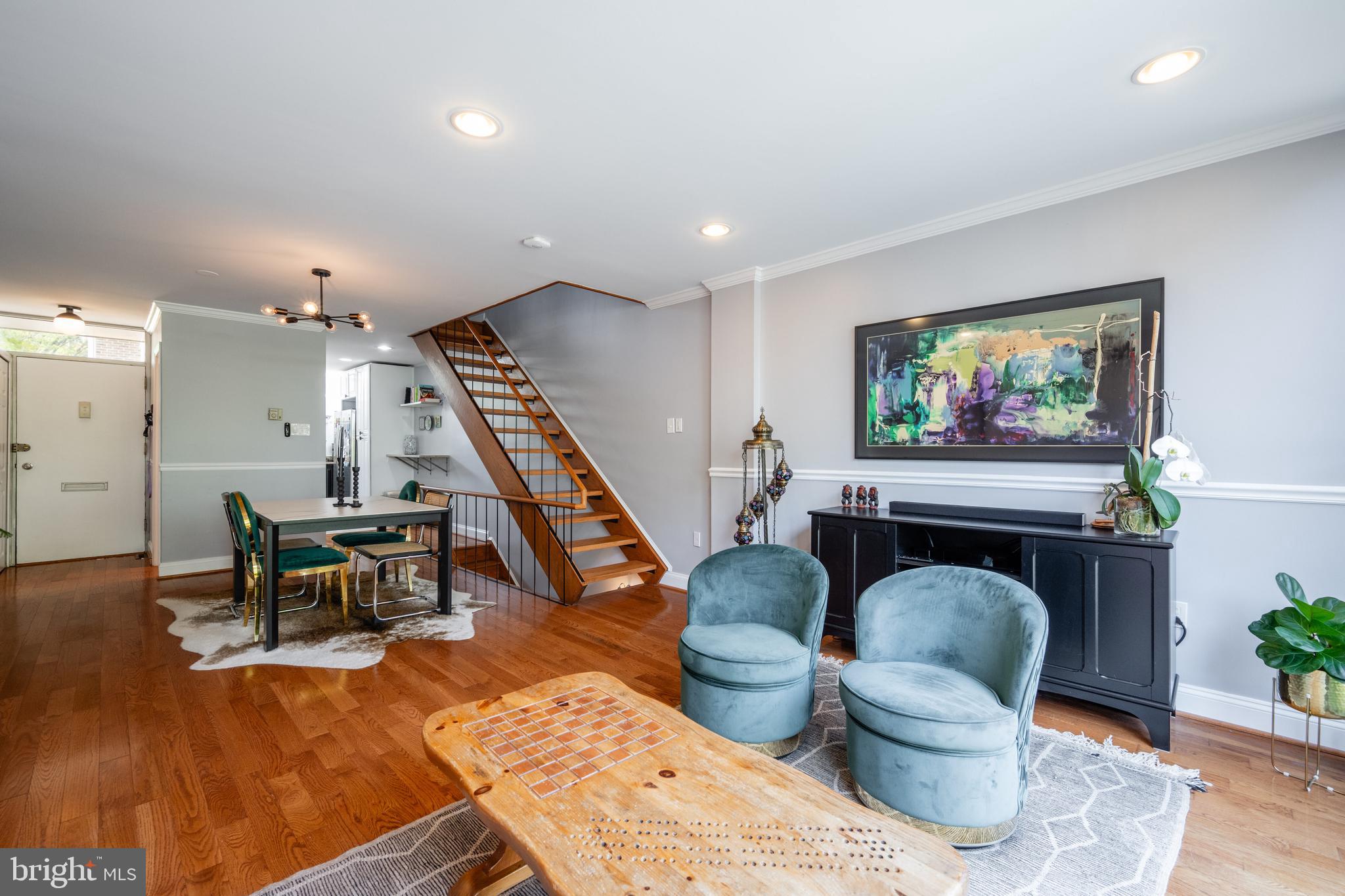 352 N Street Southwest Washington, DC 20024 - Photo 2 of 57 a living room with furniture rug and wooden floor