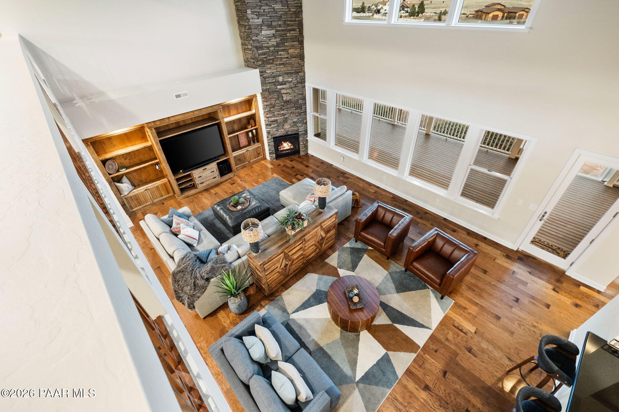 8760 North Prescott Ridge Road Prescott Valley, AZ 86315 - Photo 50 of 84 56-Living Room from above