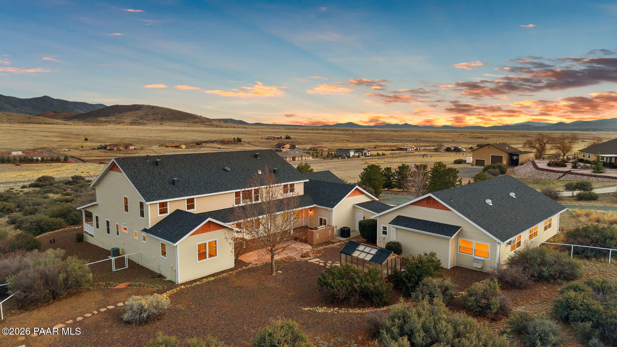 8760 North Prescott Ridge Road Prescott Valley, AZ 86315 - Photo 73 of 84 79-Aerial Back (5)