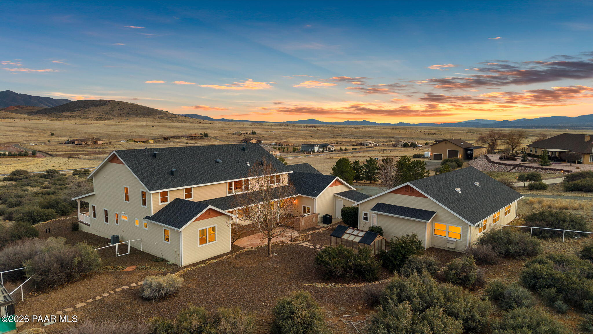 8760 North Prescott Ridge Road Prescott Valley, AZ 86315 - Photo 74 of 84 80-Aerial Back (6)