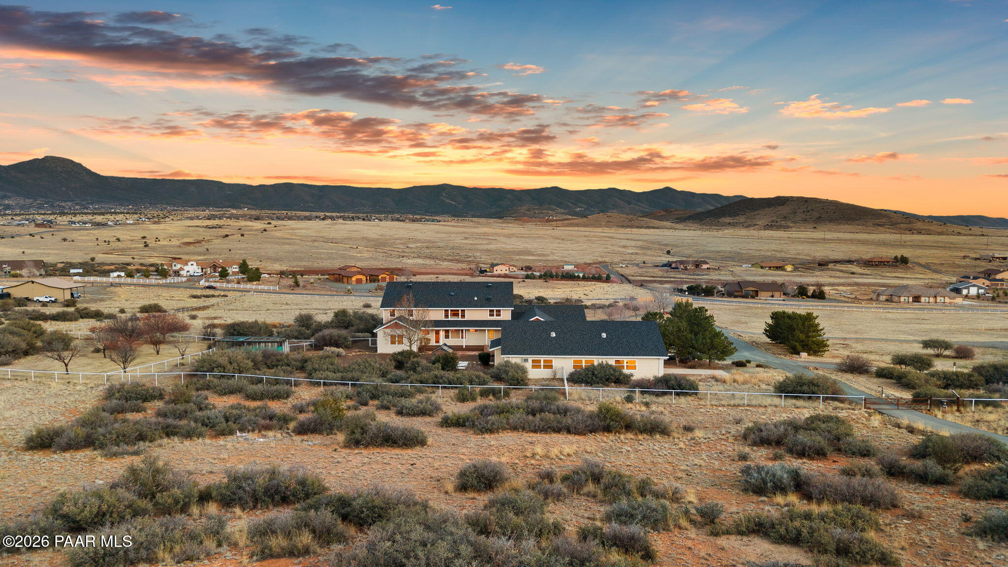 8760 North Prescott Ridge Road Prescott Valley, AZ 86315 - Photo 75 of 84 81-Aerial Back (2)