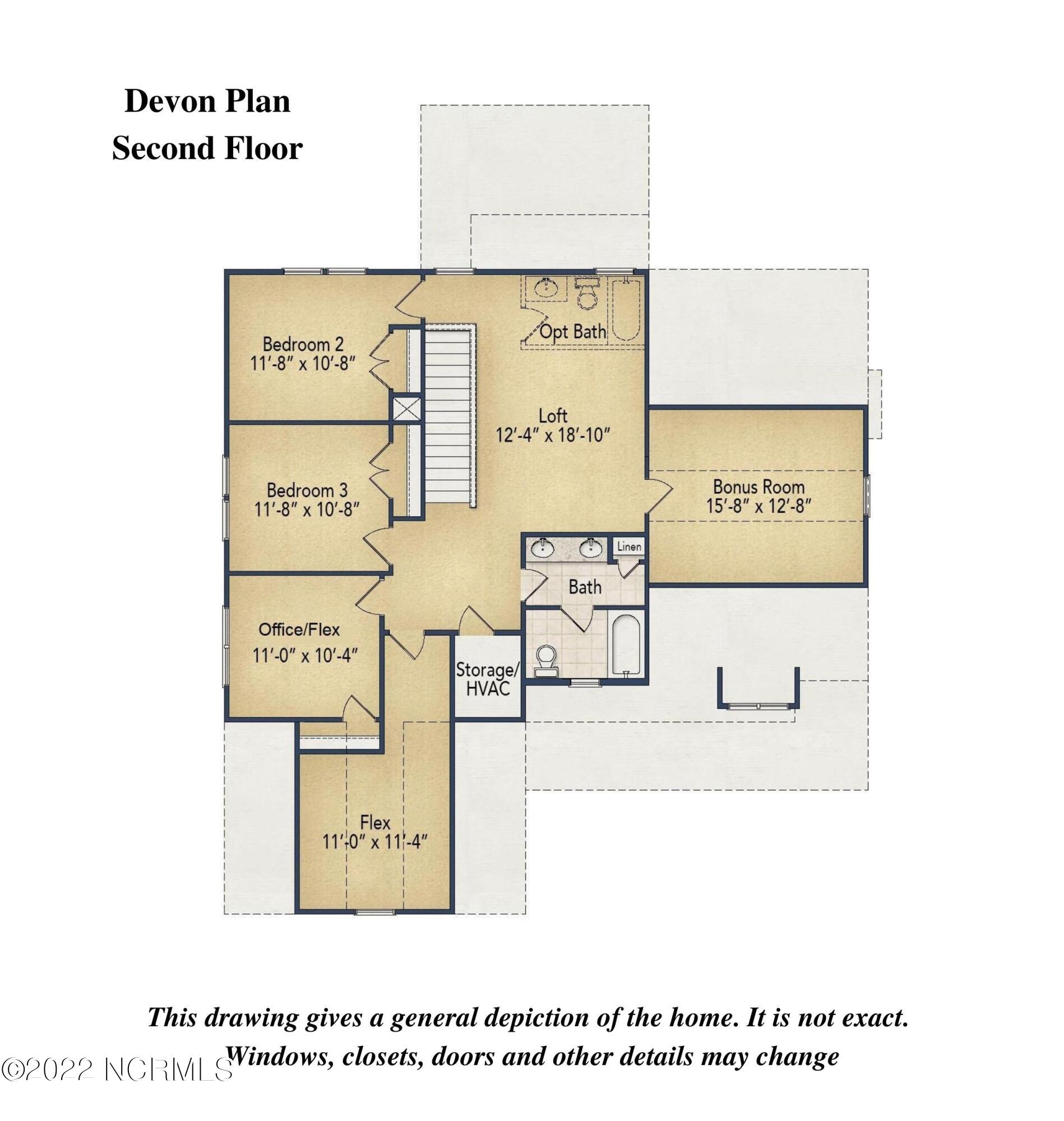 2165 Niagara Carthage Road Carthage, NC 28327 - Photo 42 of 42 2nd Floor - Floor Plan