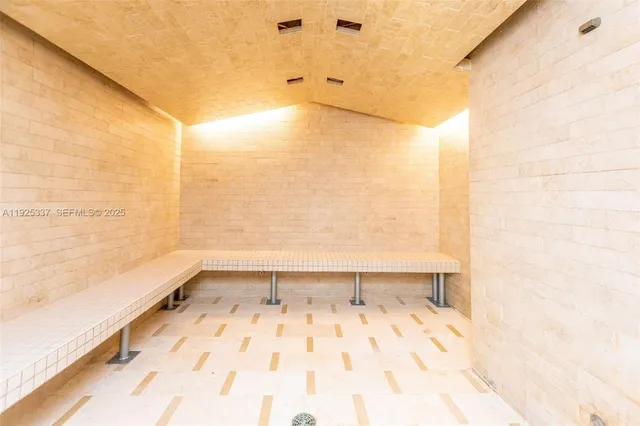 a view of a building from a balcony