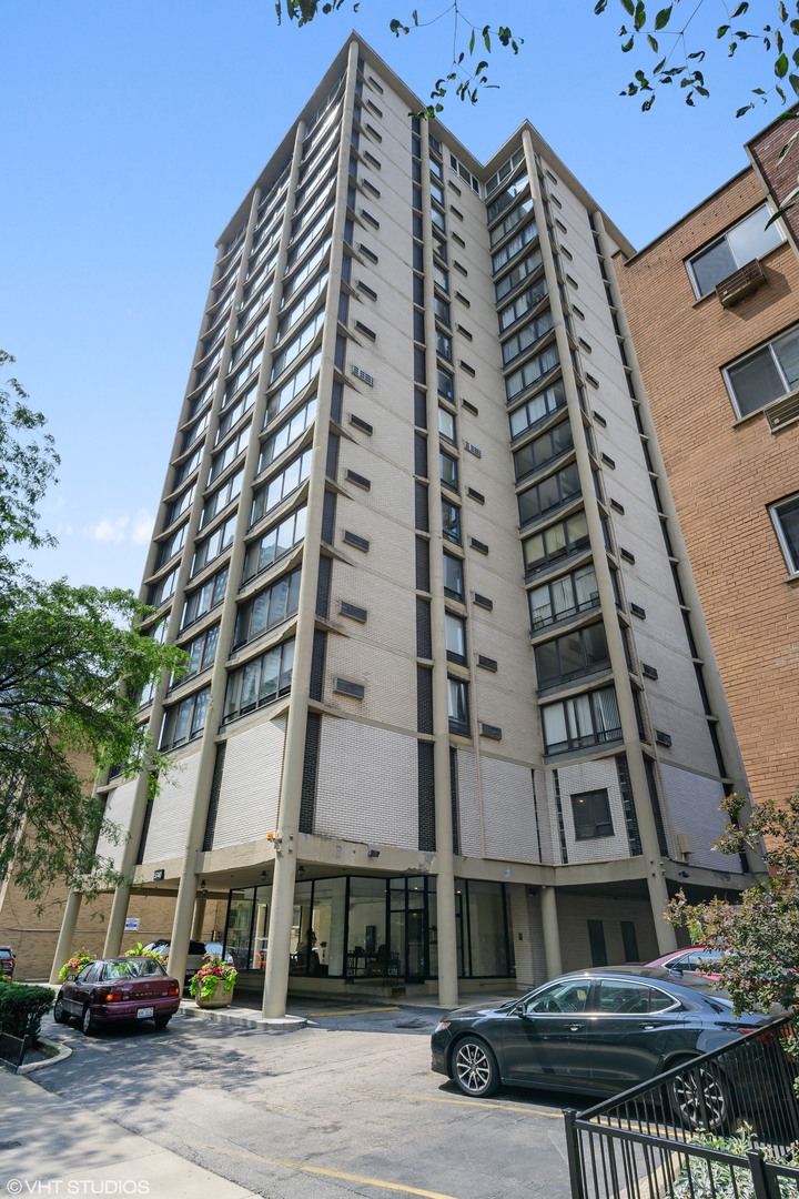 a front view of a building