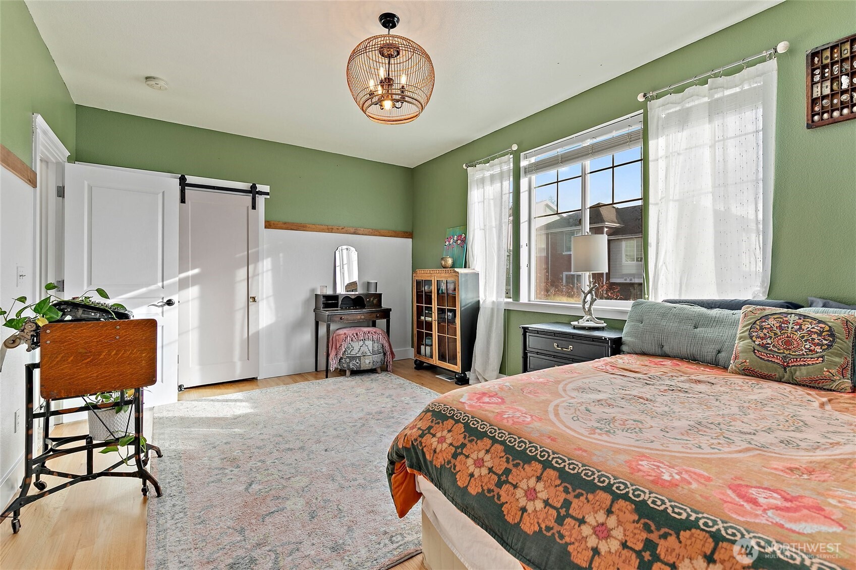 137 Maple Street Tacoma, WA 98466 - Photo 21 of 39 a bed room with a bed window and a chair