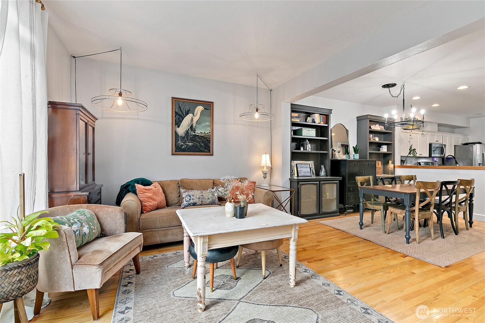 137 Maple Street Tacoma, WA 98466 - Photo 7 of 39 a living room with furniture a rug and a dining table