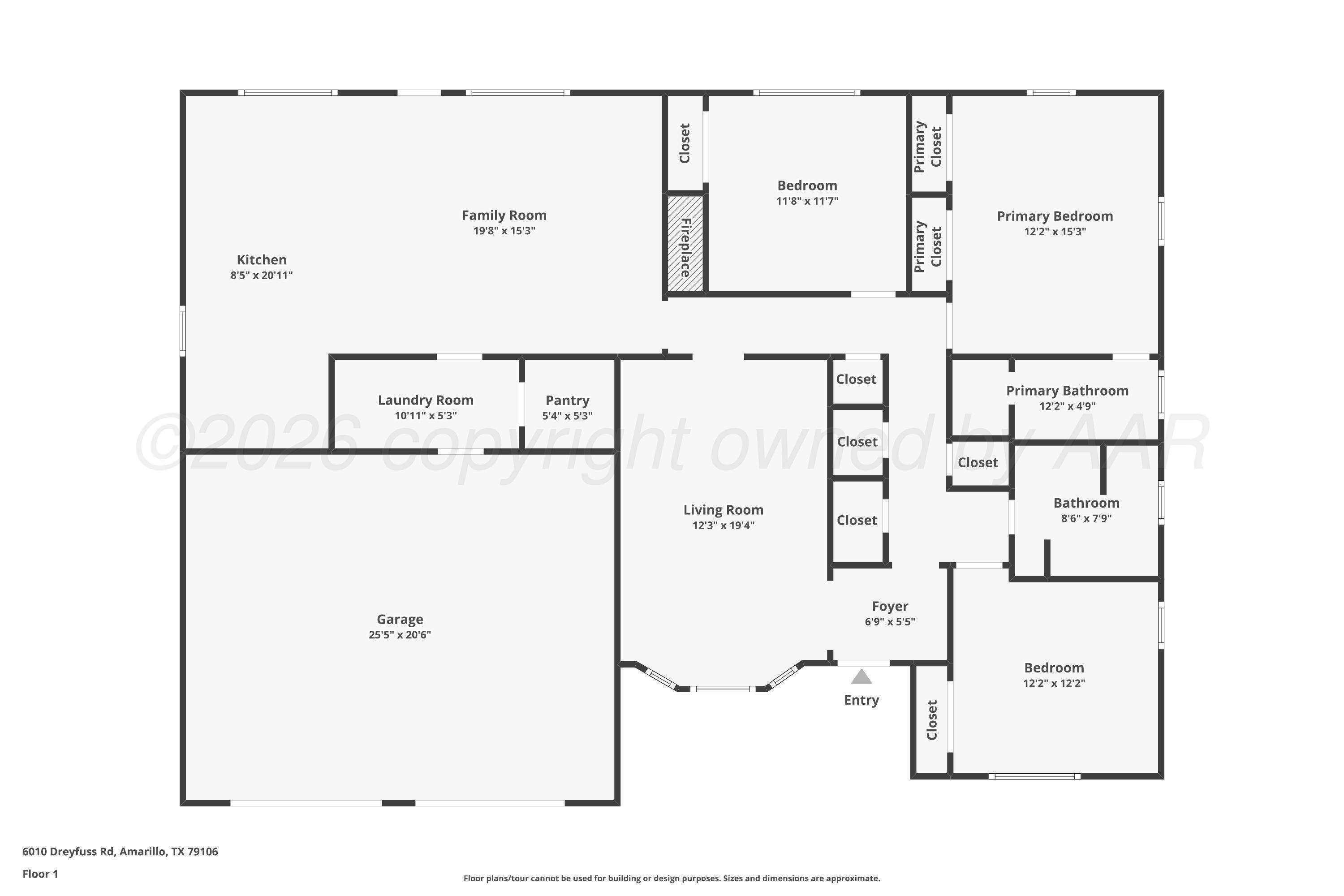 6010 Dreyfuss Road Amarillo, TX 79106 - Photo 21 of 21 Floor Plan