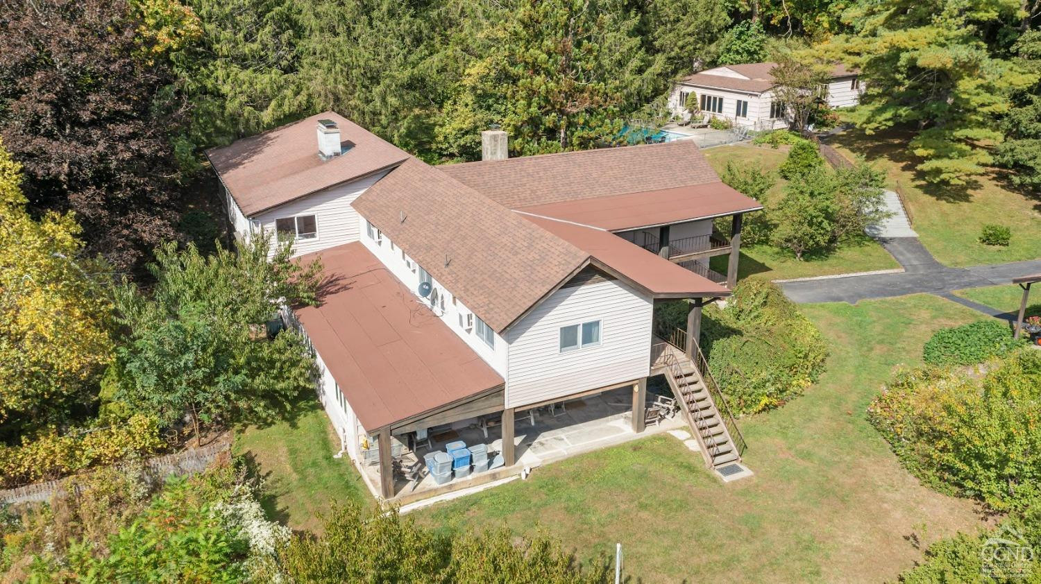 7951 Highway 22 Copake Falls, NY 12517 - Photo 3 of 40 an aerial view of a house with yard swimming pool and outdoor seating