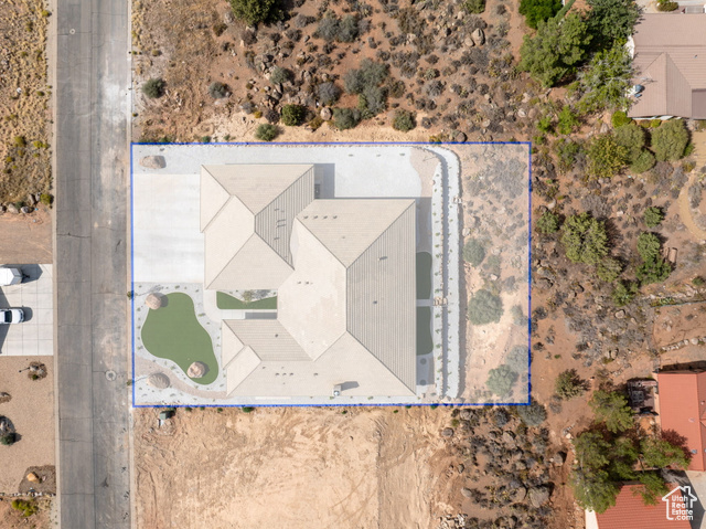 230 Boulder Way Leeds, UT 84746 - Photo 68 of 72 Aerial view of property's location featuring property boundaries highlighted
