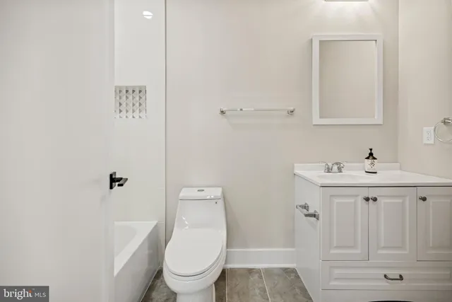 a view of a balcony with wooden floor