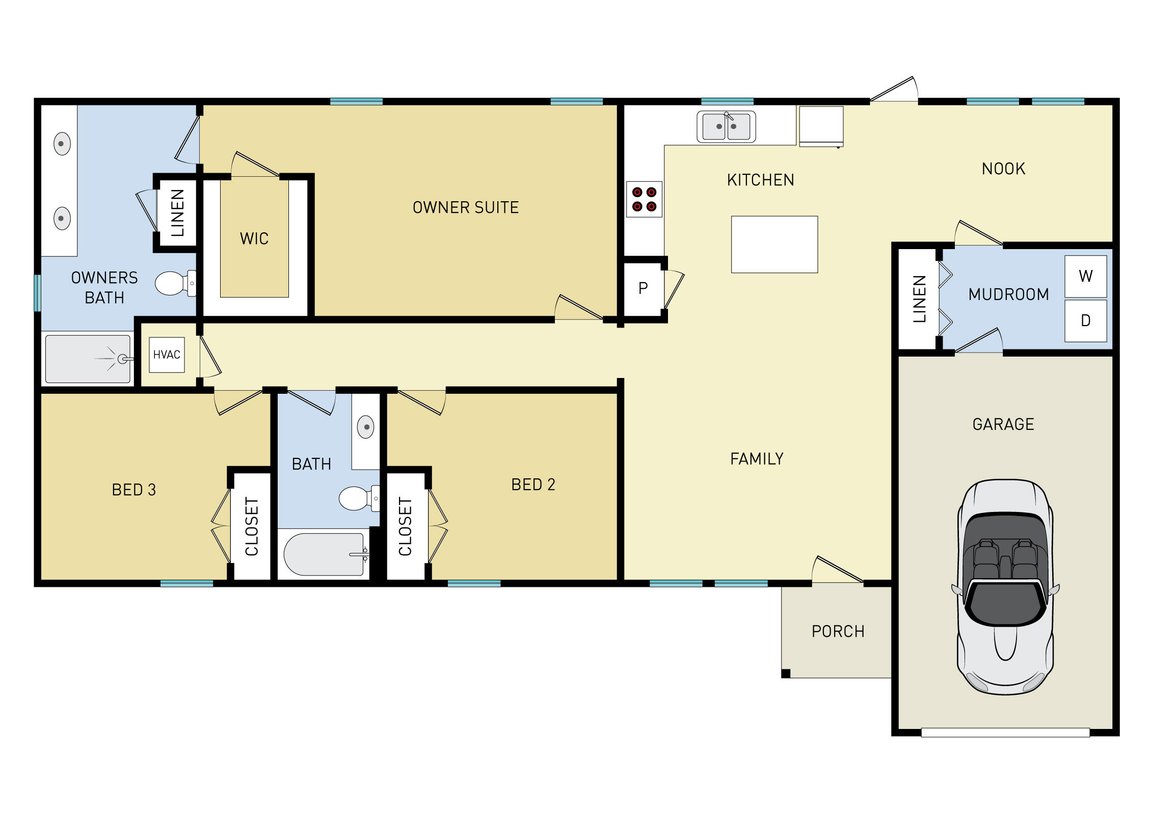 36 Shebbi Lane Freeport, FL 32439 - Photo 24 of 24 Floor plan with OUT sizes