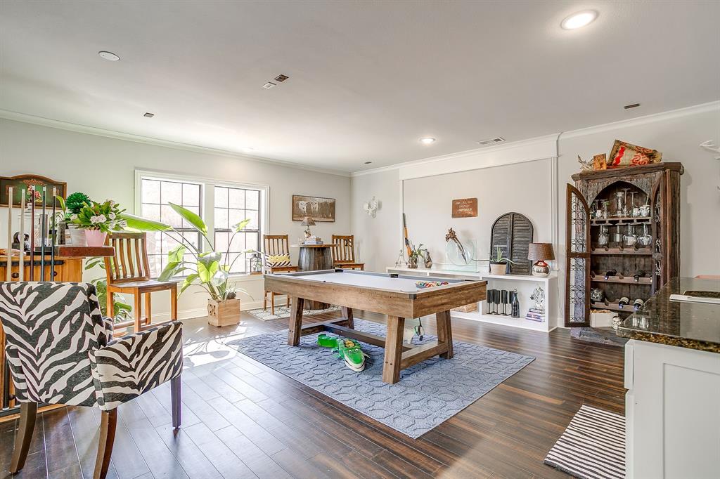 4920 Shining Star Trail Rio Vista, TX 76093 - Photo 7 of 40 a living room with furniture and wooden floor