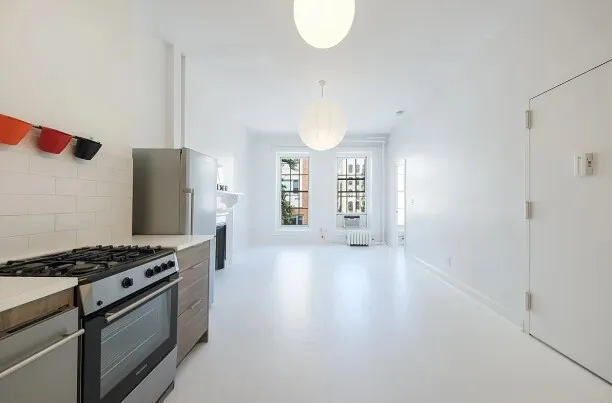 a view of a large window with an outdoor space