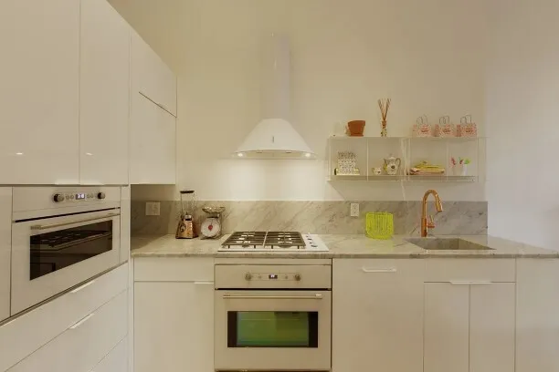 a bedroom with a bed and furniture