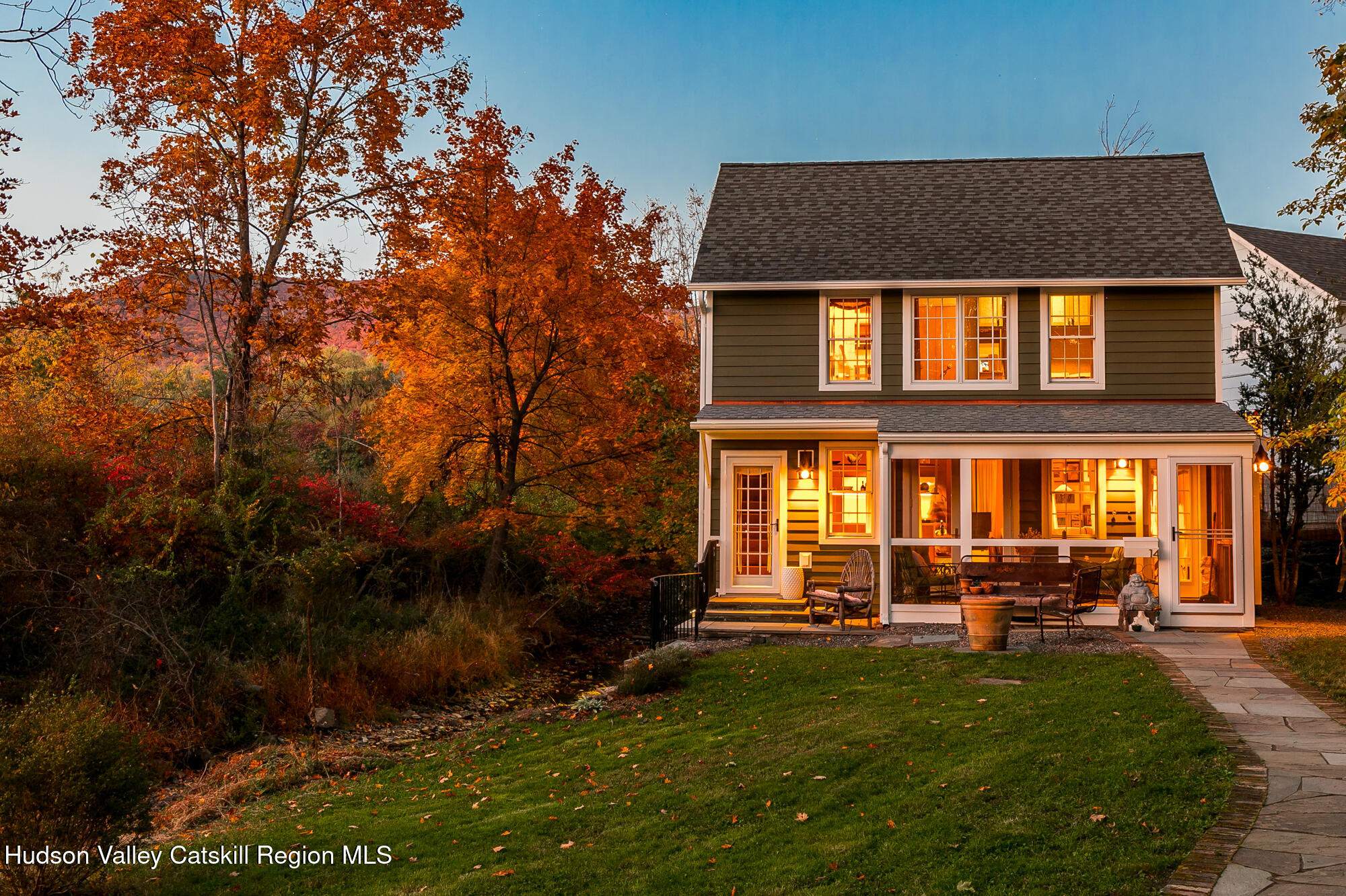 14 Old Forge Road Woodstock, NY 12498 - Photo 28 of 29 a front view of a house with garden
