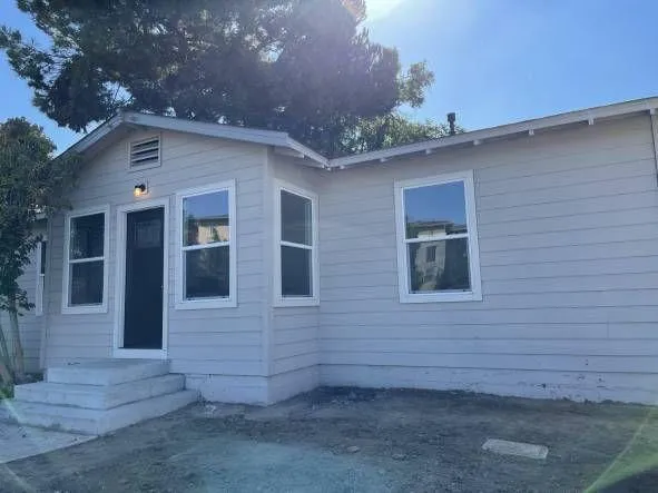 a backyard of a house