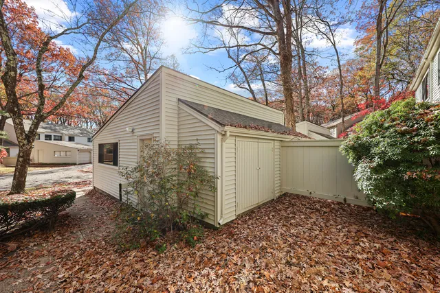 a backyard of a house