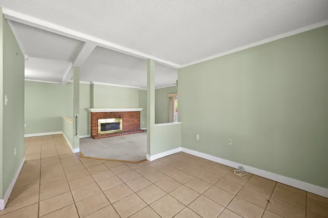 a view of a room with a staircase