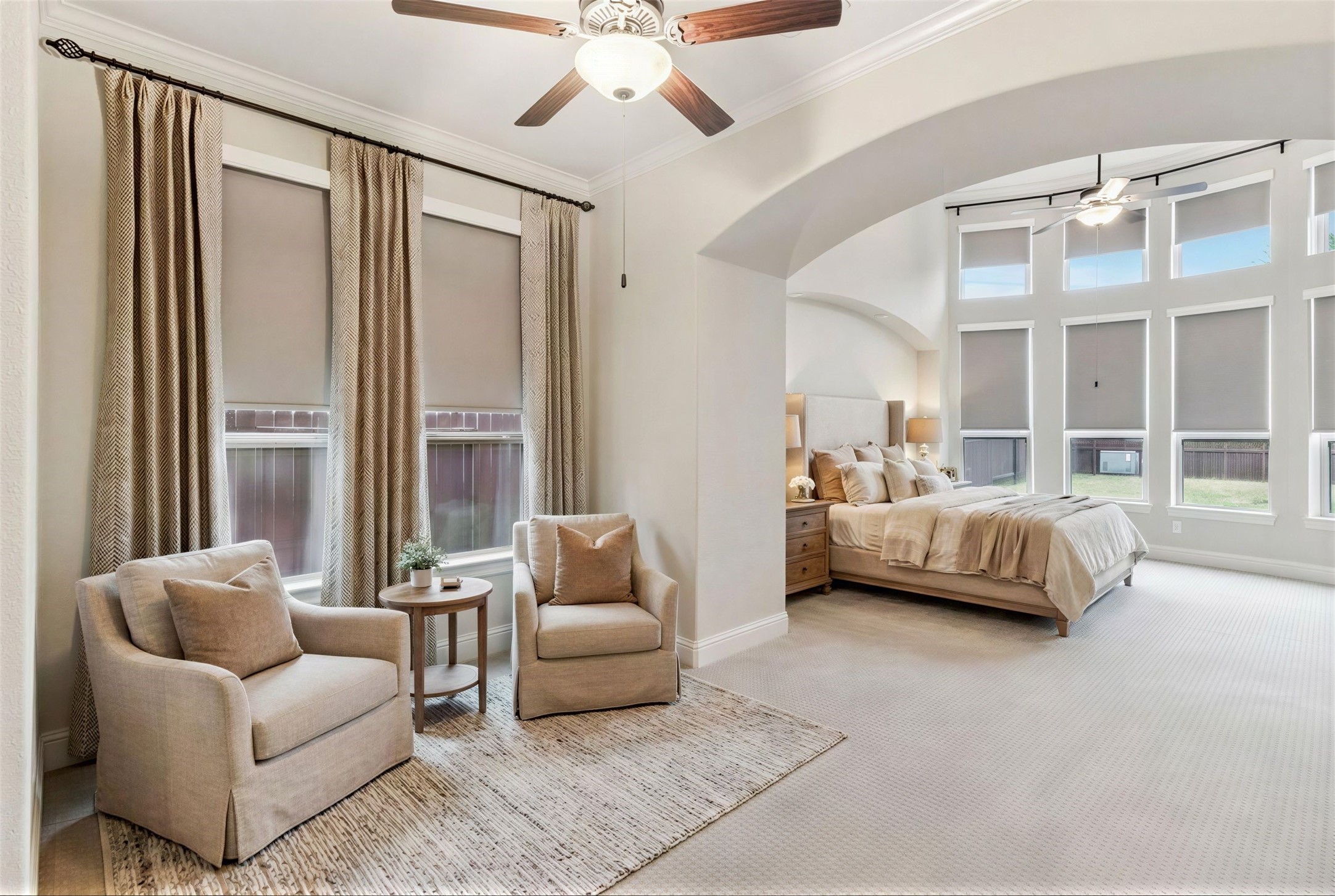 15519 Patten Forest Drive Cypress, TX 77429 - Photo 16 of 46 a bedroom with a bed couch and large window