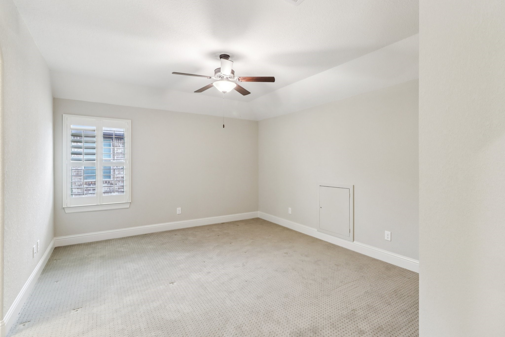 15519 Patten Forest Drive Cypress, TX 77429 - Photo 36 of 46 an empty room with a empty space and a ceiling fan