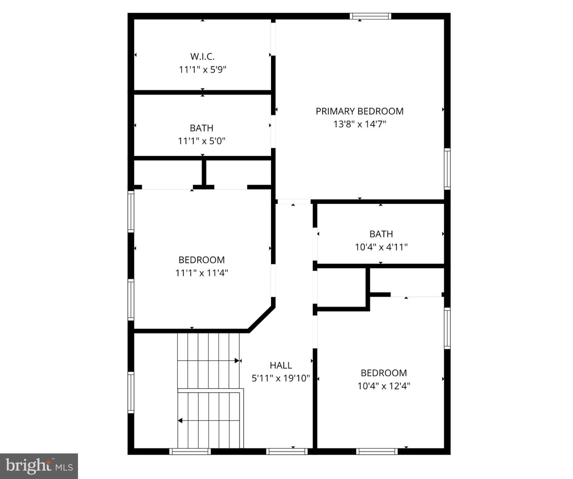 405 Walnut Street Marcus Hook, PA 19061 - Photo 23 of 24 Spacious layout with four inviting bedrooms.