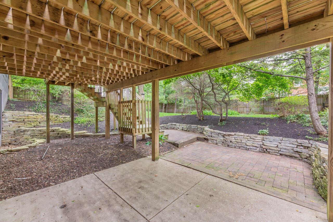 2248 Sandover Road Columbus, OH 43220 - Photo 30 of 36 View from covered Lower Level Patio