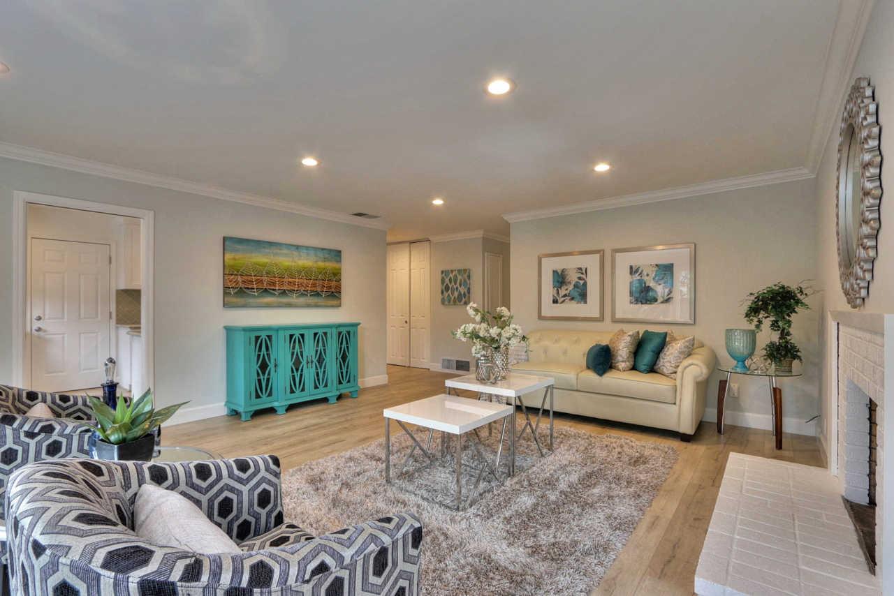 1350 Phyllis Avenue Mountain View, CA 94040 - Photo 11 of 27 a living room with furniture and a large window