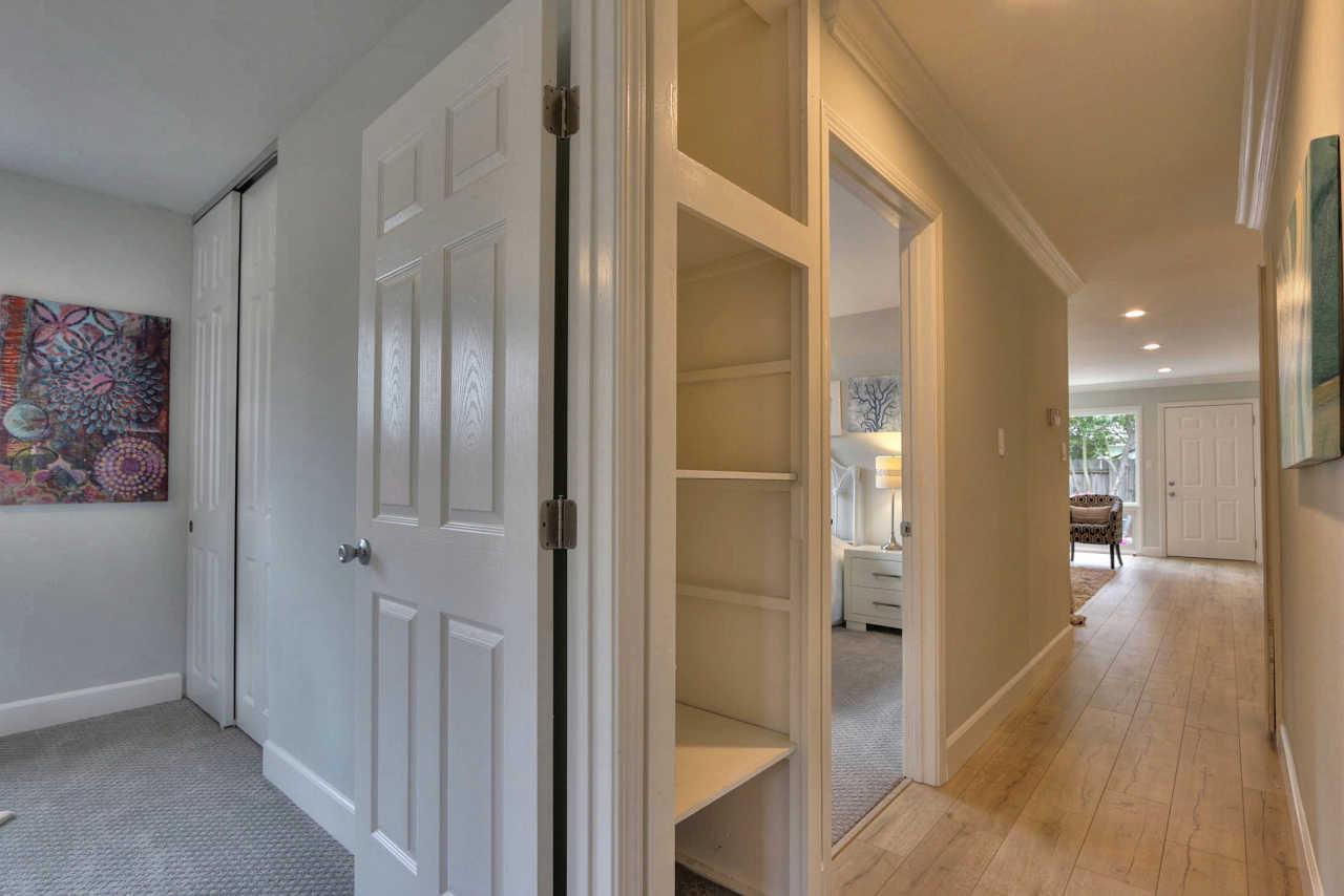 1350 Phyllis Avenue Mountain View, CA 94040 - Photo 22 of 27 a view of a hallway with wooden floor