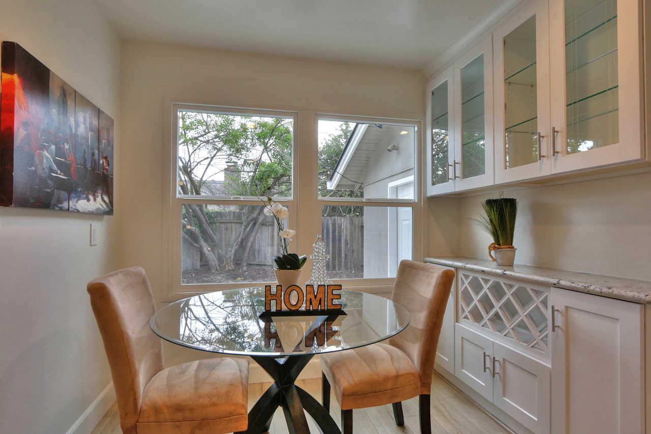 1350 Phyllis Avenue Mountain View, CA 94040 - Photo 5 of 27 a view of a dining room with furniture window and outside view