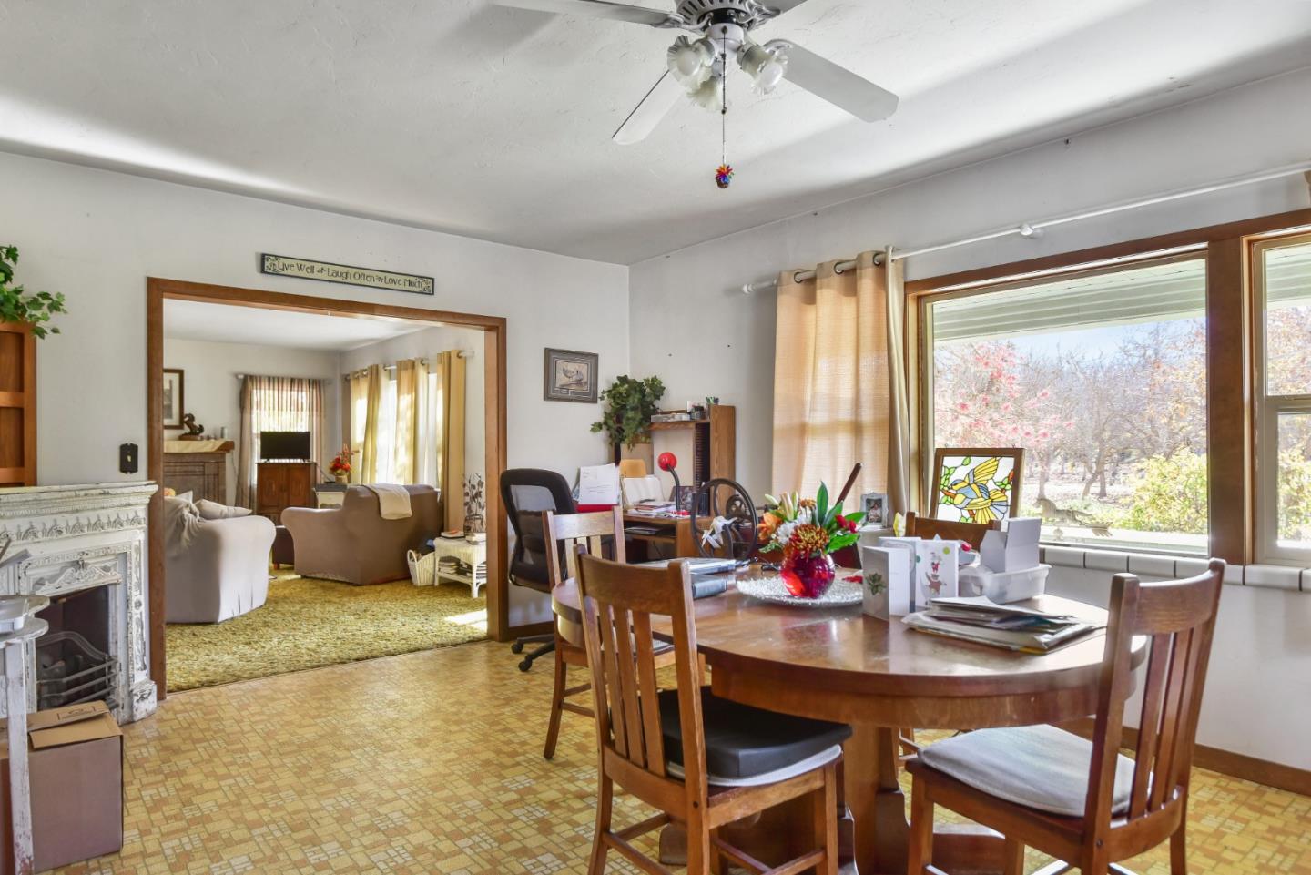3385 Hecker Pass Road Gilroy, CA 95020 - Photo 4 of 18 a view of a dining room with furniture window and outside view