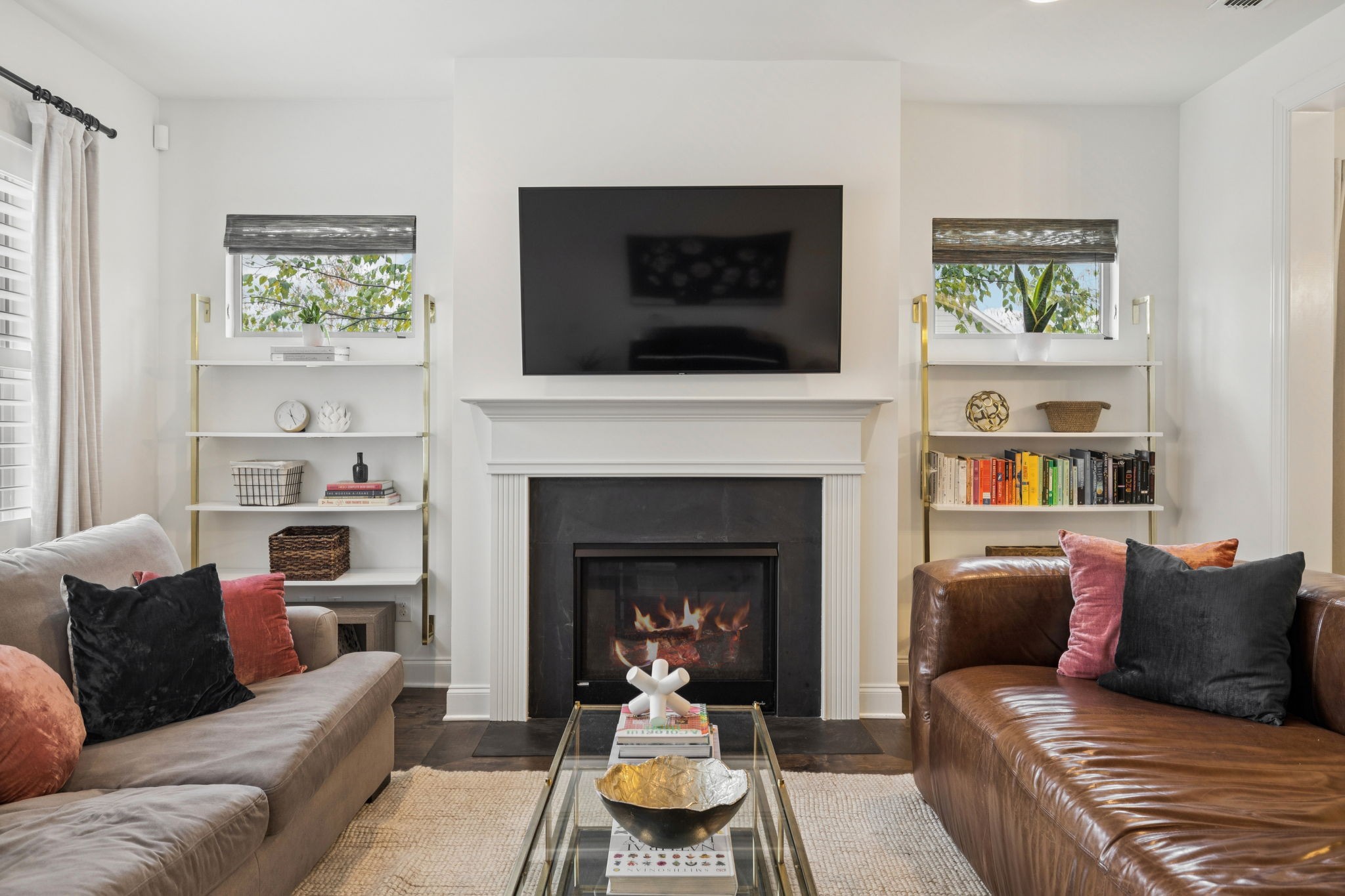 2000 Nolencrest Drive Franklin, TN 37067 - Photo 12 of 52 a living room with furniture and a fireplace