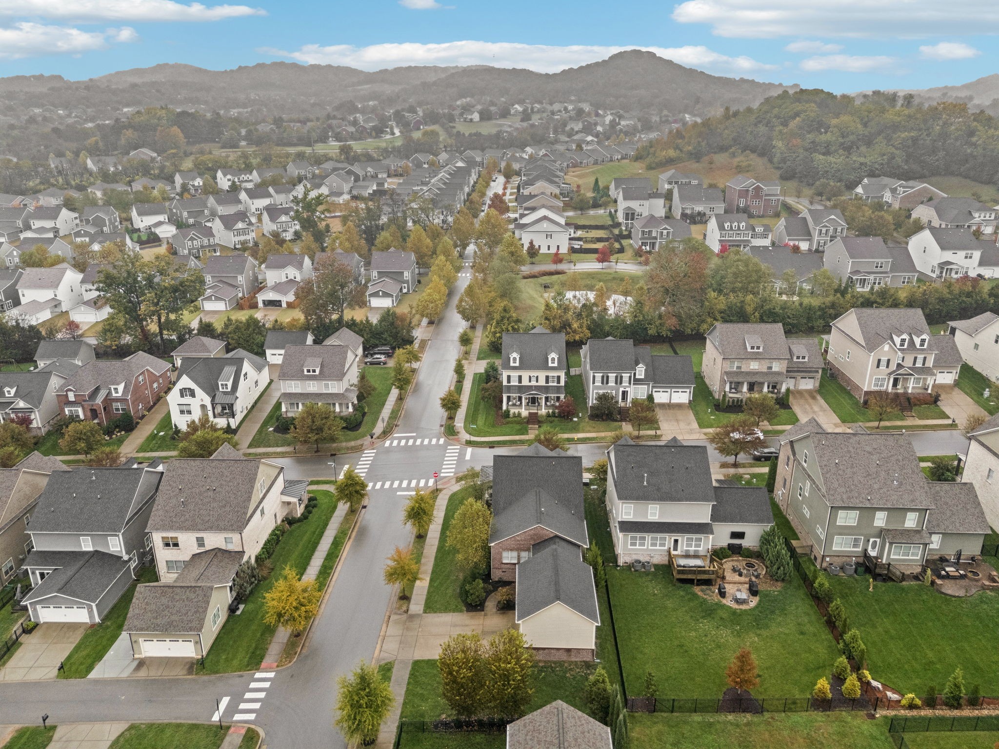 2000 Nolencrest Drive Franklin, TN 37067 - Photo 40 of 52 an aerial view of a house with a garden