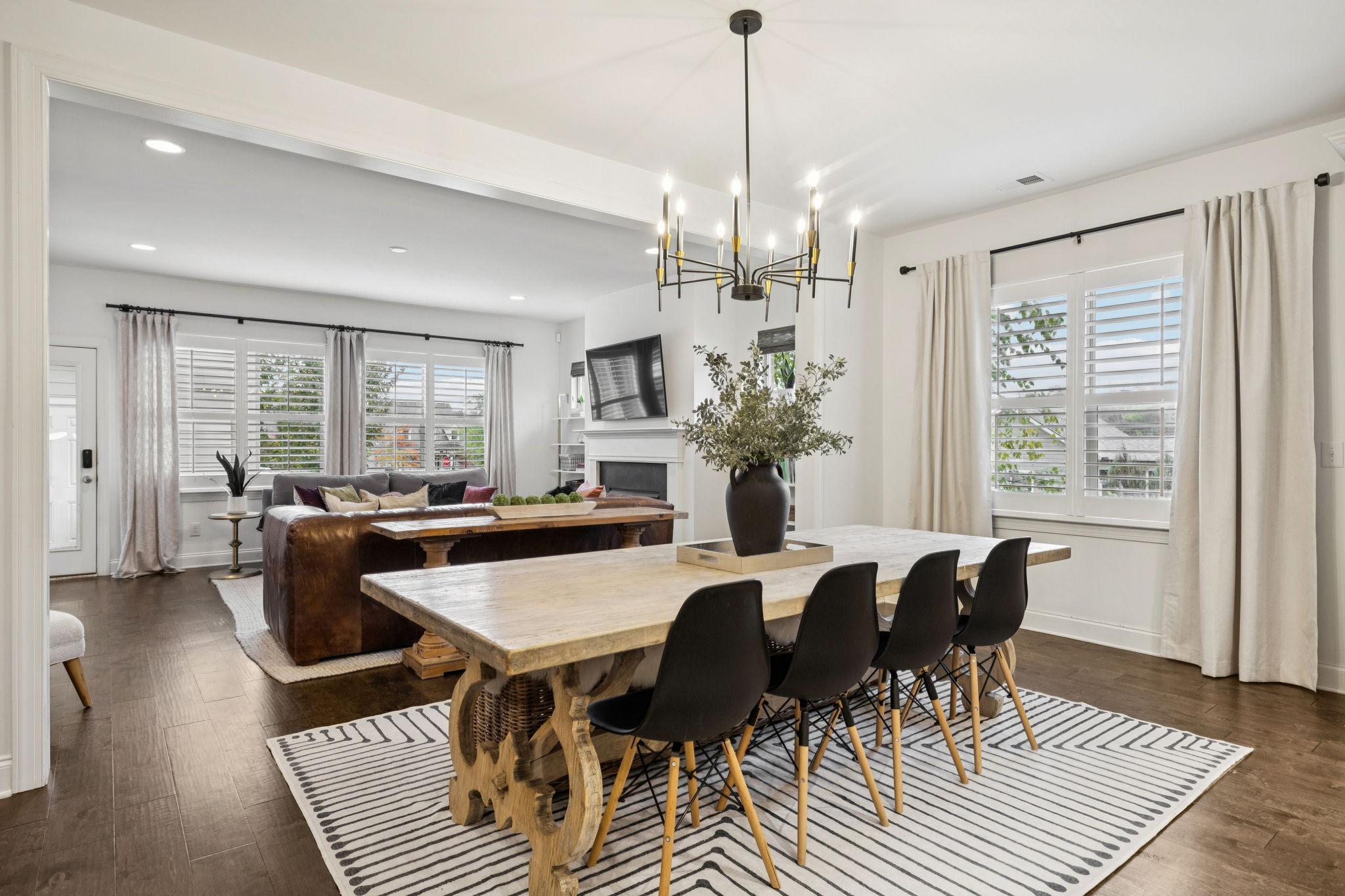 2000 Nolencrest Drive Franklin, TN 37067 - Photo 10 of 52 a view of a dining room with furniture window and wooden floor