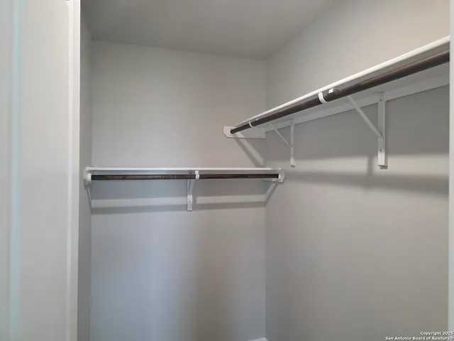 a close view of closet