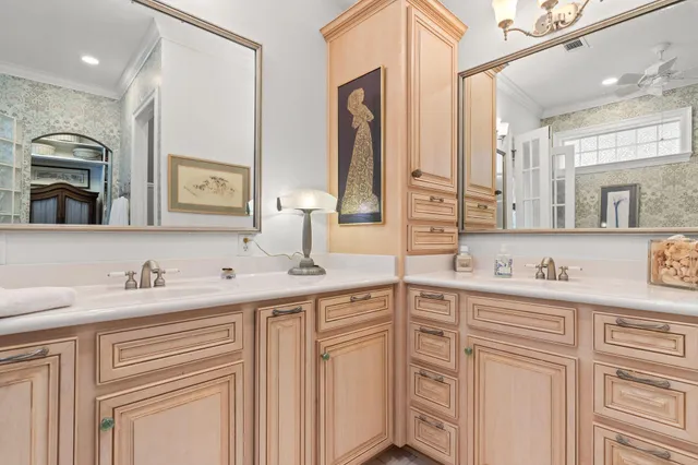 a balcony with furniture and wooden floor