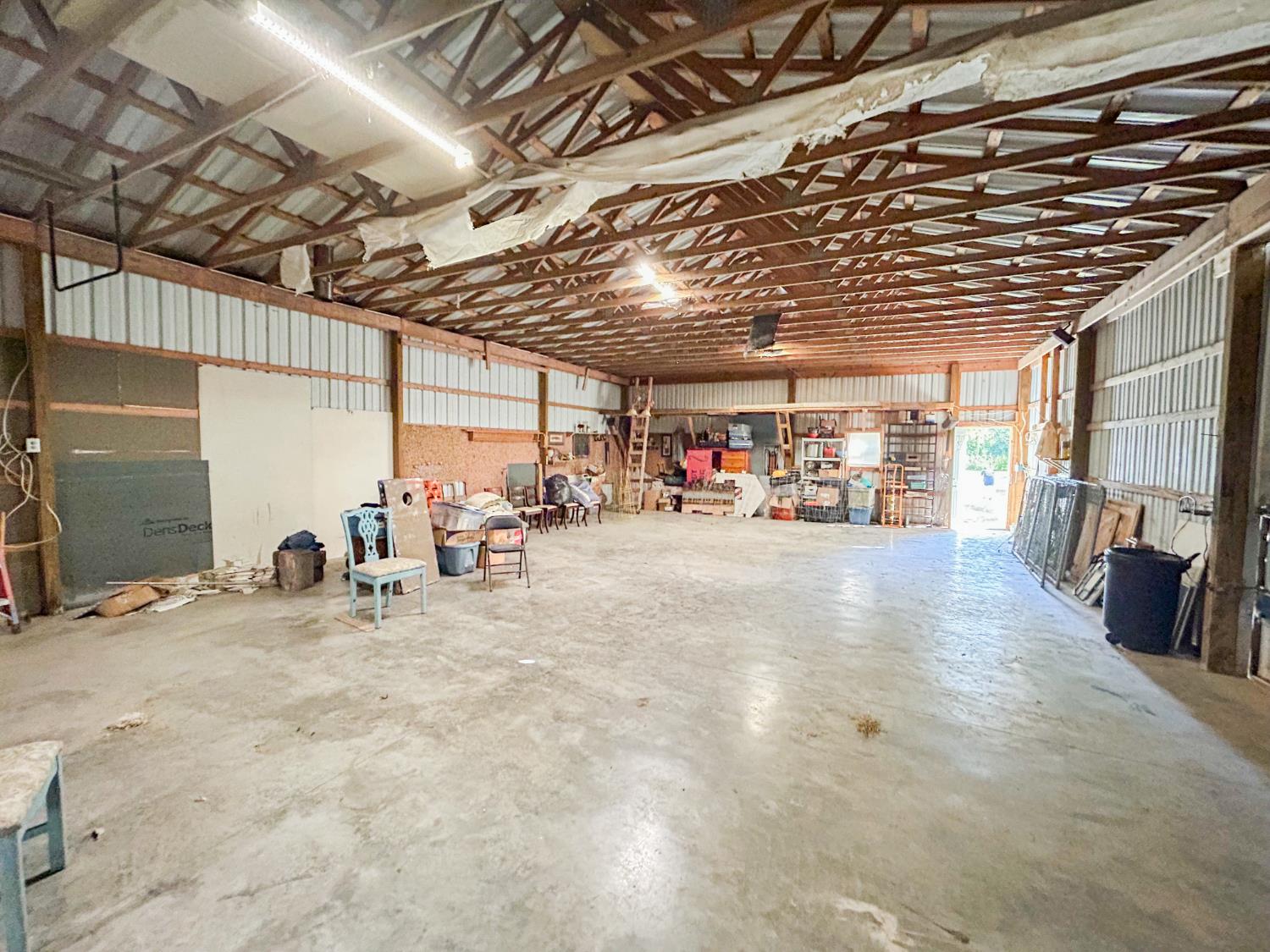 5864 South Garrison Road Connersville, IN 47331 - Photo 8 of 31 Interior View of Pole Barn