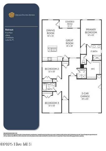 $307,930 | 615 South Squires Run Lane, Richlands, NC 28574