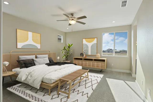 a room with linen closet and window