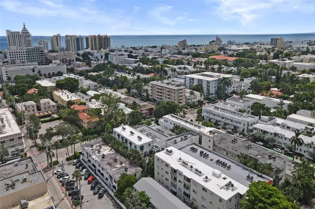 an aerial view of a city