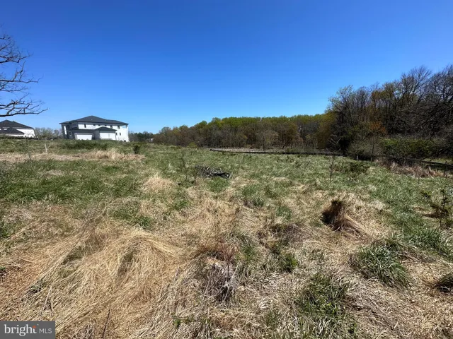 a view of a lake with a yard