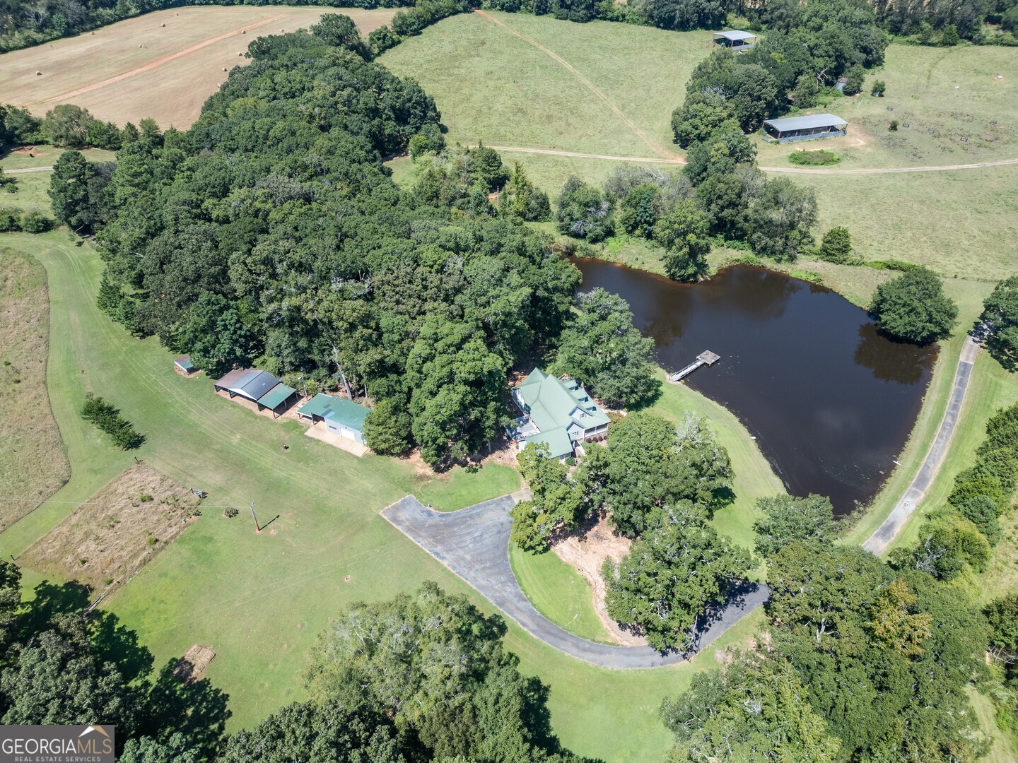 925 Highway 36 East Jackson, GA 30233 - Photo 12 of 90 an aerial view of a residential houses with outdoor space and street view
