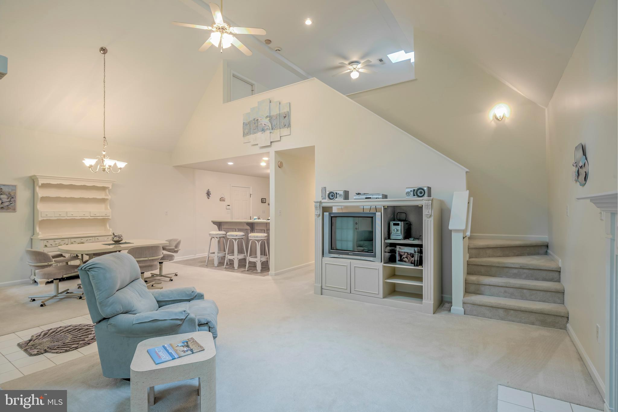 57 Sandyhook Road Ocean Pines, MD 21811 - Photo 24 of 52 Living rm view to stairs to loft & bedroom 4+bath