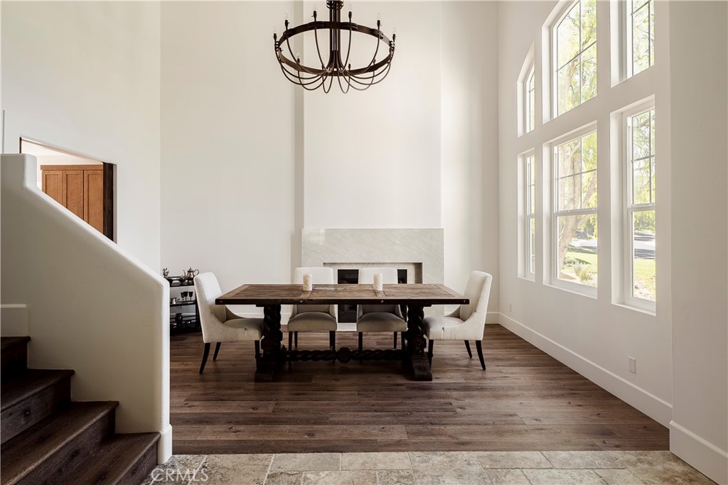 26868 Canyon End Road Canyon Country, CA 91387 - Photo 3 of 41 a view of a dining room with furniture window and wooden floor