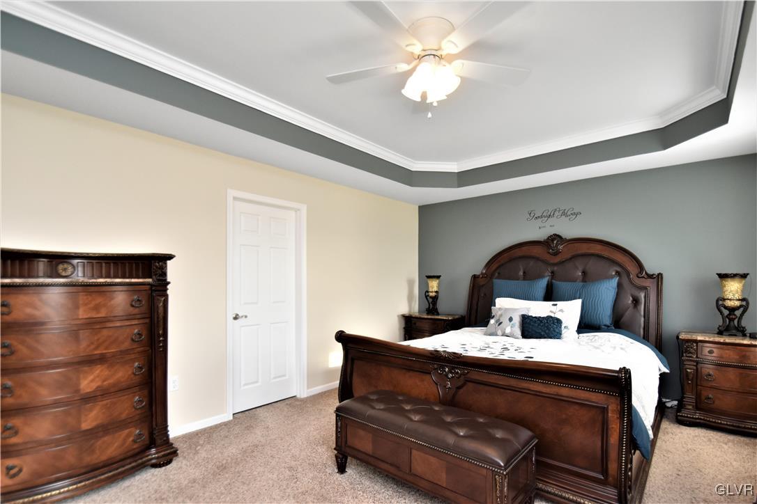 249 East Dell Road Bath, PA 18014 - Photo 42 of 50 a bedroom with a bed and a ceiling fan
