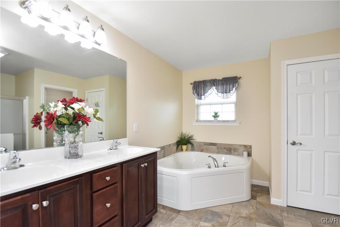 249 East Dell Road Bath, PA 18014 - Photo 43 of 50 a bathroom with a tub a sink and mirror